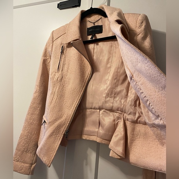 BCBGMaxAzria pink zippered, tailored blazer jacket - Picture 16 of 17